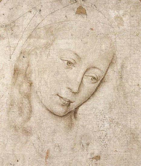 WEYDEN, Rogier van der Head of the Madonna china oil painting image